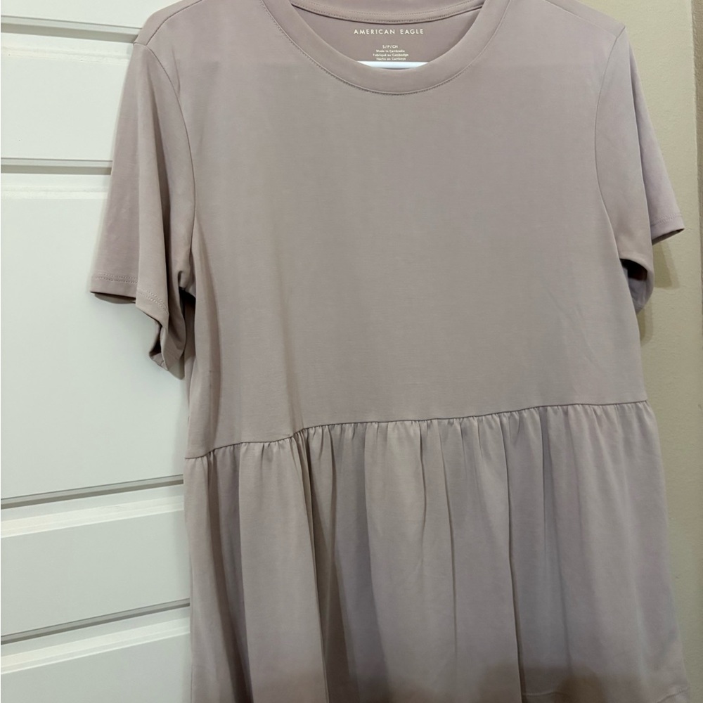 American Eagle Outfitters Women's Gray Top